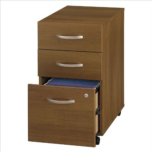 Mobile File Cabinet w Three Drawers and Double Lock - Series C