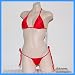 Apparel : BIKINIMO SEXY THONG BIKINI (Candy Apple Red) A/B Cup