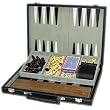7-in-1 Magnetic Travel Combination Set in a Black Leatherette Case
