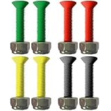 Halos Skateboard Hardware - 1 Inch - Rasta