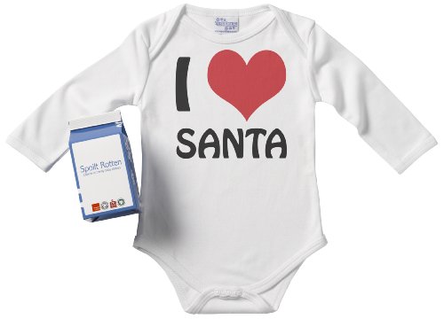 Spoilt Rotten - I Love Santa Christmas Babygro 