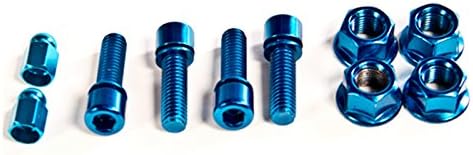 Xposure Bmx Nuts & Bolts Hardware Pack Blue (ShopSoiled - Missing 14mm Nut)