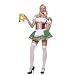 Skque Gretchen German Heidi Maid Serving Wench Dress Beer Girl Halloween Costume (Women Adult Small/Medium 4-8)