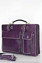 Leather Briefcase / business pocket with belt, for Folder / laptop suitable, Italy