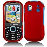 Premium - Samsung U460/Intensity II Rubber Red Cover - Faceplate - Case - S ....