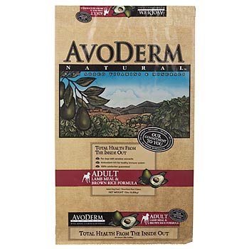 AvoDerm Naturals Lamb and Rice Gluten Free Dry Dog Food, 15-Pounds