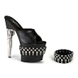7 1/2 Inch High Platform Sexy Shoes Silver Gun Heel Bullets Ammo Military Shoes