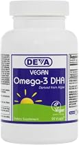 Deva Vegan Vitamins Dha, Algae, 200 mg