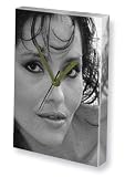 Produkt-Bild: BARBARA CARRERA - Canvas Clock (A4 - Signed by the Artist) #js001