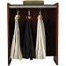 Ameriwood 70802RP Flame Cherry Hutch with Hanger Rod