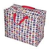 Jumbo reusable Storage Bag in Suki Japanese Dolls design