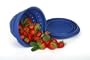 Norpro Blue Silicone 7.5 Inch Knockdown Colander