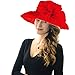 Acecharming Women Organza Kentucky Derby Fascinator Lady Cocktail Tea Party Church Wedding Bridal Flower Hat