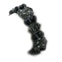 Floral Filigree Hematite Frames Stretch Bracelet