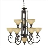 Hinkley Lighting 4298RN Medium 10 Light Chandelier - Rustic Bronze Frisco Traditional Lights