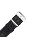 Wrist And Style Perlon Watch Strap (22mm, Black)