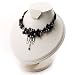 Black Velour Victorian Vamp Necklace Choker