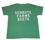 WOMEN'S Pigment Dyed Schrute Farms Beets The Office LONG SLEEVE T-Shirt - White Printing (Assorted Sizes  Colors Available)