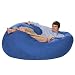 Jaxx Cocoon 6x1 Ft Foam Bean Bag - Microsuede Blueberry