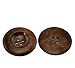 HOUSWEETY 20PCs Dark Coffee 4 Holes Round Wood Sewing Buttons 35mm(1 3/8