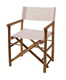 Square Nest Bamboo Director Chair, Natural