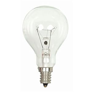 Satco S4166 60A15 CL E17 Clear 60-watt A15 Intermediate Base by Satco
