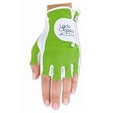 Lady Classic Cabretta 1/2 Finger Golf Glove Green Medium LH