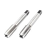 uxcell マシン テーパー タップ パワー ツール HSS M12 ストレート スクリュー スレッド 83mm 長 2個