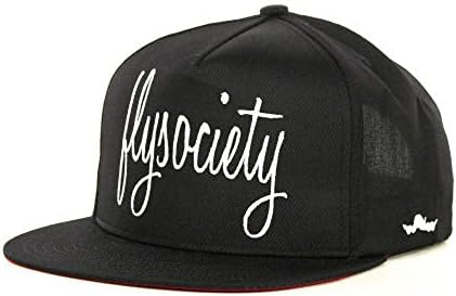 Fly Society Skywriter Black Snapback Cap Hat