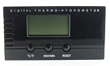 Visol Black Digital Thermo Hygrometer for Cigar Humidors