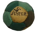 Jester Browns & Green 12-Panel Hacky Sack / Footbag - Comes with Tips & Game Instructions -