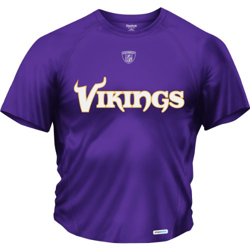 Reebok Minnesota Vikings Sideline Authentic Speedwick T-Shirt XX Large