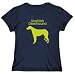 T-Shirt Womens Navy Blue " Scottish Deerhound NEON " Dogs