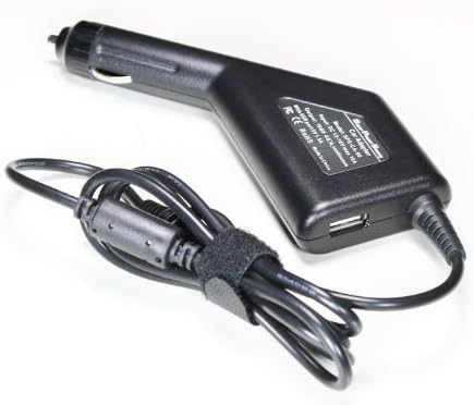Super Power Supply® DC Laptop Car Adapter Charger Cord with USB charging port for ASUS A46, A46CA, A46CB, A46CM, A53, A55, A56, A56CB, F55A, F55C, K46, K46CB, K56, K56CB, K60, P55, S46, S46CB, S56, S56CB, U50, U57, U57A, UL50A, X51, X53, X75, X75VB Ultrabook 65W Netbook Notebook Battery Plug