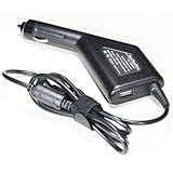 Super Power Supply&reg; DC Laptop Car Adapter Charger Cord with USB charging port for Dell Latitude 3330, E7440, E7240, E6540, E6330, E5540, E5440; 12 7000; 14 3000, 5000, 3421, 3440; 15 3000, 3521, 3540; Alienware M17x-r4 M18x; Precision M4700; XPS 14 L412z L421x 15; Studio S15z Notebook Netbook Battery Plug