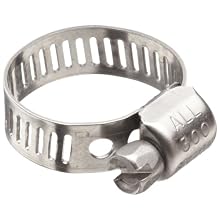 Precision Brand M6HSP All 300 Series Stainless Worm Gear Hose Clamp, 5/16" - 7/8" (Pack of 10)