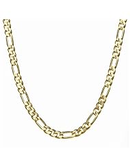 Simon Frank 14k Yellow Gold Overlay 20-inch Figaro Chain 8mm