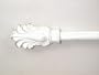 Window Curtain Rod / Drapery Rod 44 Inch-108 Inch Feather White/gold