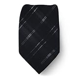 CK-358 - Brand Name Designer Calvin Klein Silk Tie - Black - Gray