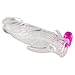 Oomph!crystal Transparent G-spot Massager Vibrating Penis Sleeves Cock Ring