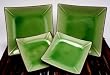 6-Pc Japanese Sushi Serving Set with Deluxe Chopsticks - Bali Green