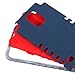 S5 Case, SGM 3-Piece High Impact Hybrid Defender Case For Samsung Galaxy S5 With Screen Protector + Stylus (Dark Blue + Red)