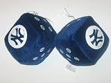 NEW YORK YANKEES Team Logo Pair of FUZZY DICE