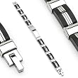 316L Stainless Steel & Rubber Bracelet