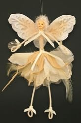 Yellow Feather Fairy 6" Ornament
