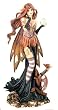 Mystical Autumn Fairy with Dragon Figurine - 9"