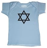 Riverstone Goods Religious Jewish Baby Star of David Short Sleeve Lap T-Shirt (Newborn, 7-14 Pounds))