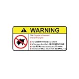 Chrysler V8 No Bull, Warning decal, sticker 