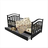 Elora Toddler Bed with Storage Drawer in Espresso