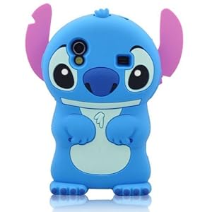 Bleu 3D Disney Stitch &Eacute;tui Coque En Silicone Pour Samsung Galaxy Ace